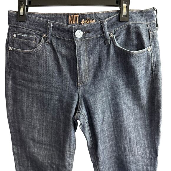 Kut From The Kloth Jeans Boot Cut Dark Wash Blue Denim Womens Size 10 KP011EQMCK - Picture 2 of 11
